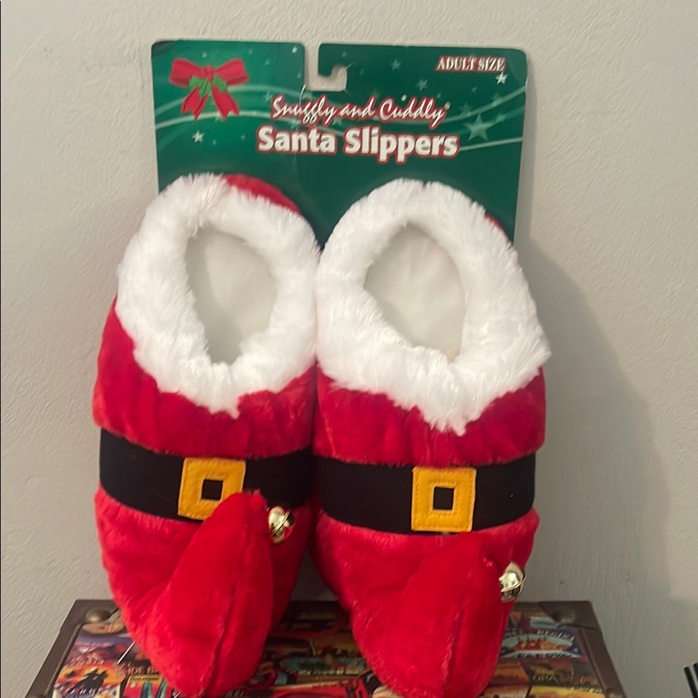 Santa Slippers with Bells